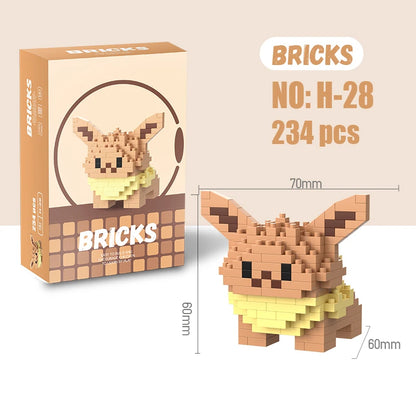 Blocos de Montar Pokémon, Pikachu e Charizard — Mini Figuras de Ação Divertidas para Crianças e Presentes de Aniversário