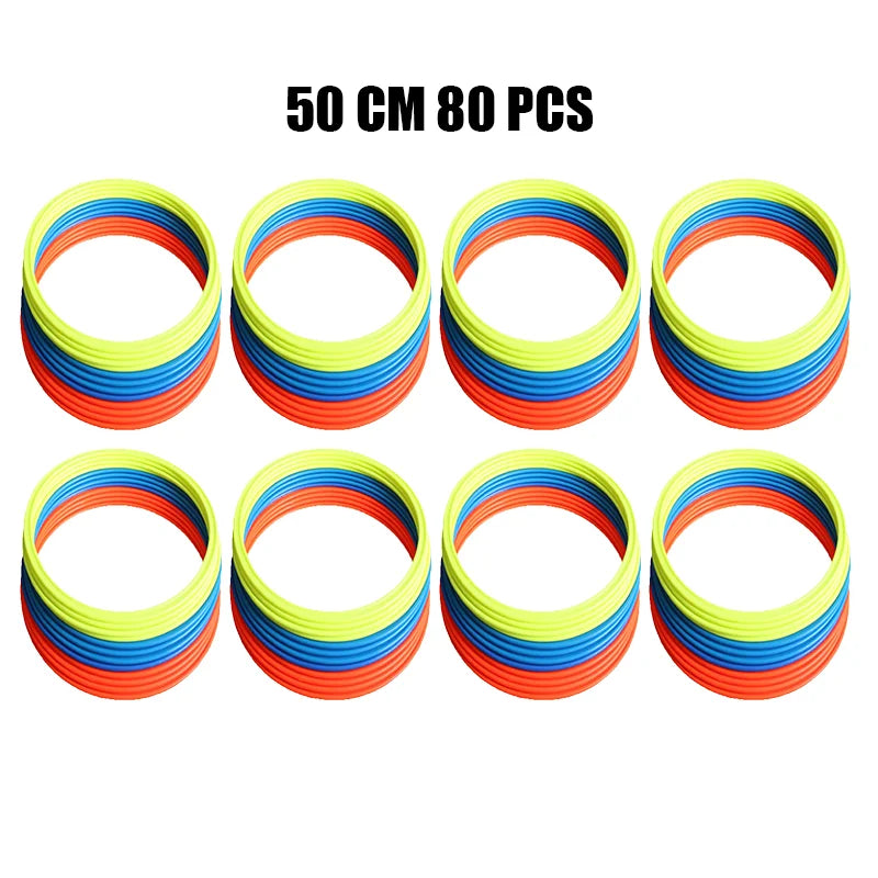 Kit 10/20/40/80 Argolas de Treinamento de Agilidade: Máxima Velocidade e Performance para Futebol e Esportes