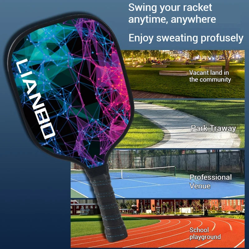 Kit Pickleball com 2 Raquetes e 4 Bolinhas — Leve e Resistente.