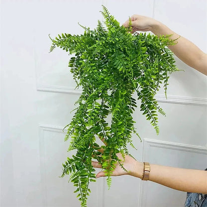 Samambaia Persa Artificial Pendente – Decoração Elegante para Ambientes Internos e Externos