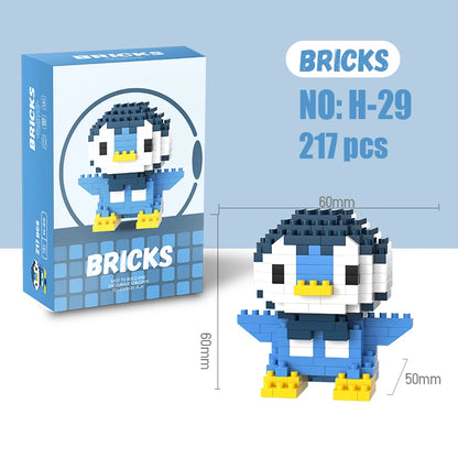 Blocos de Montar Pokémon, Pikachu e Charizard — Mini Figuras de Ação Divertidas para Crianças e Presentes de Aniversário