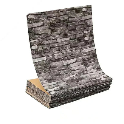 Papel de Parede 3D Autoadesivo Impermeável Estilo Tijolinho — Adesivo Decorativo para Sala, Quarto e Quarto Infantil 70cm X 1m