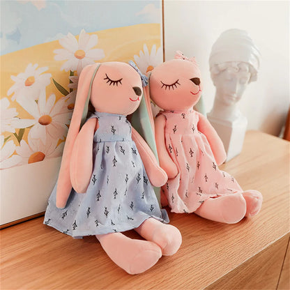 Coelho de Pelúcia Super Fofo — Almofada Plush Macia e Aconchegante para Bebês e Crianças