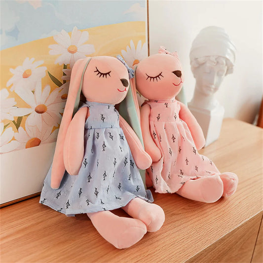 Coelho de Pelúcia Super Fofo — Almofada Plush Macia e Aconchegante para Bebês e Crianças