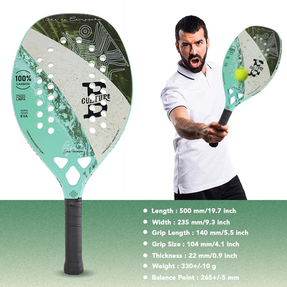 Raquete Beach Tennis ANOLE Full Carbon: Leveza Extrema e Controle Total