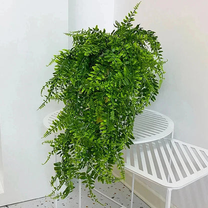 Samambaia Persa Artificial Pendente – Decoração Elegante para Ambientes Internos e Externos