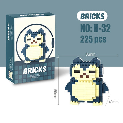 Blocos de Montar Pokémon, Pikachu e Charizard — Mini Figuras de Ação Divertidas para Crianças e Presentes de Aniversário