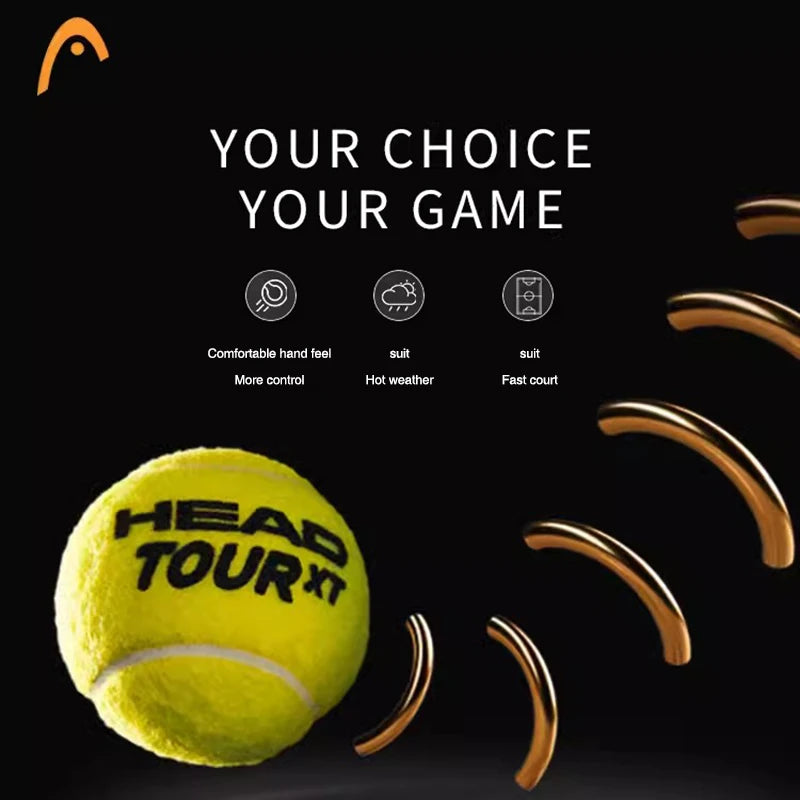 Bolas de Tênis HEAD TOUR XT Profissional — Alta Elasticidade, Resistência e Performance de Competição