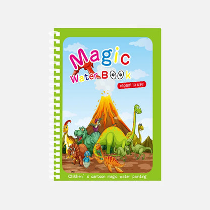 Livro Mágico de Desenho com Água — Diversão Educativa Sem Sujeira!