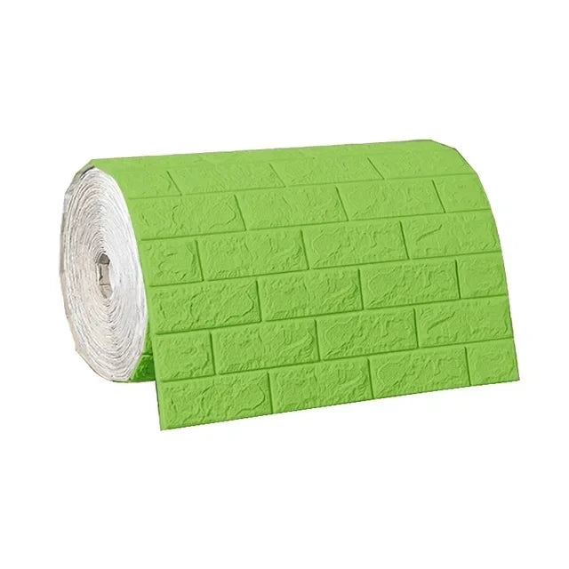 Papel de Parede 3D Autoadesivo Impermeável Estilo Tijolinho — Adesivo Decorativo para Sala, Quarto e Quarto Infantil 70cm X 1m