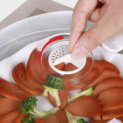 Tampa Anti-respingos para Micro-ondas com Saída de Vapor