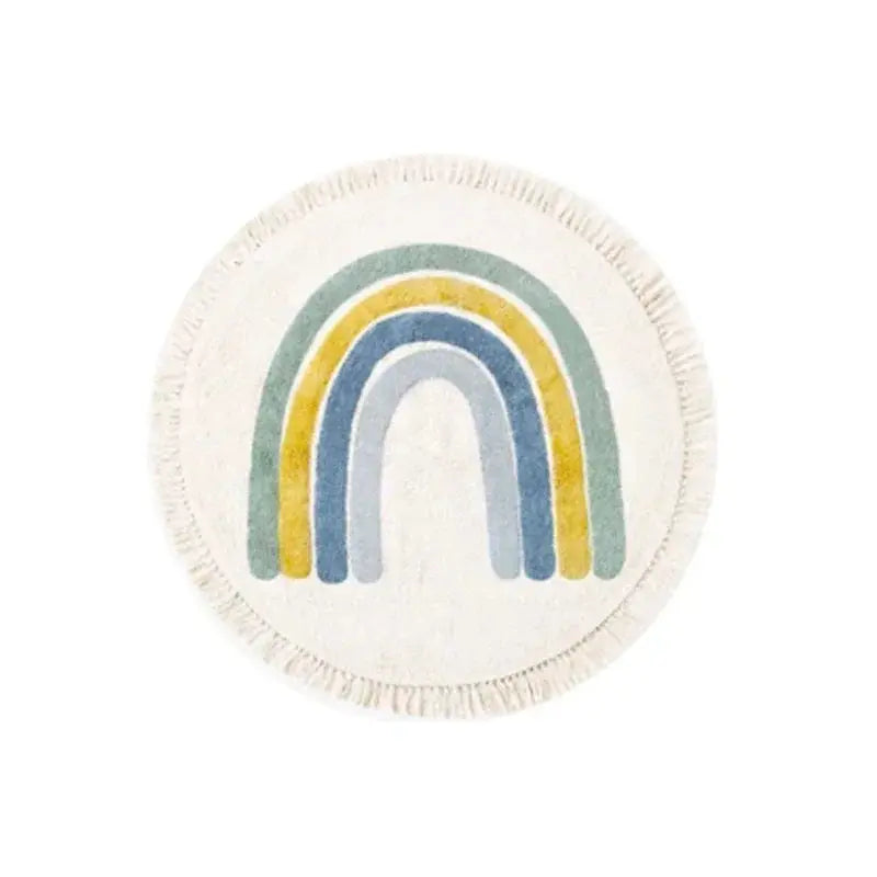 Tapete Arco-Íris Redondo Infantil