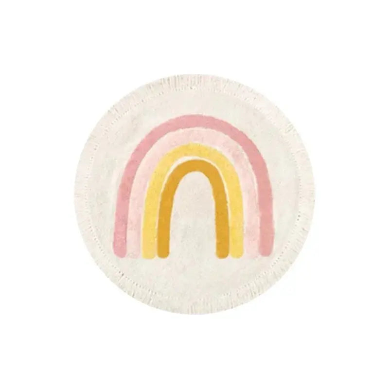 Tapete Arco-Íris Redondo Infantil